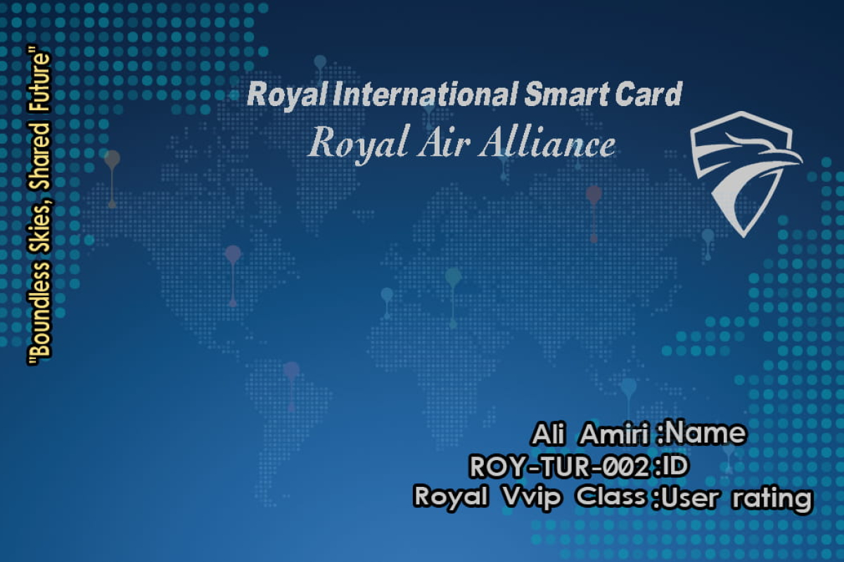 کارت هوشمند فیروزه ای VVIP کلاس رویال